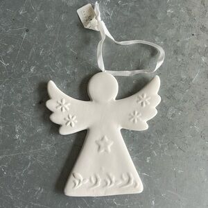 Clay angel ornament